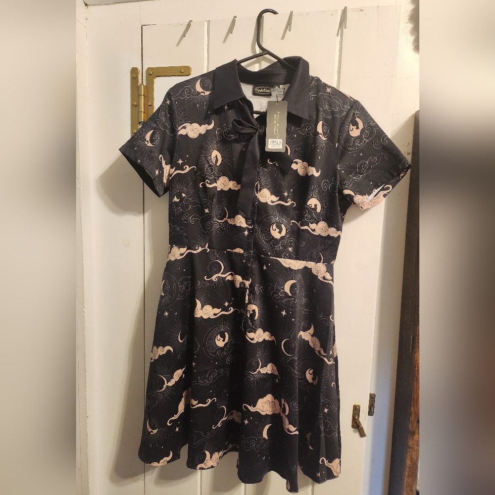 VooDoo VixenMoon Phases Cat Dress XL